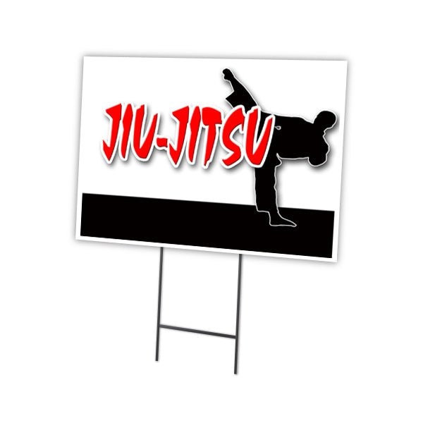 Signmission Jiu-jitsu Yard Sign & Stake outdoor plastic coroplast window, C-2436 Jiu-Jitsu C-2436 Jiu-Jitsu - main